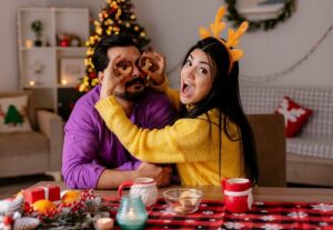 Singles Chat Line couples making cookies for 2023 Christmas
