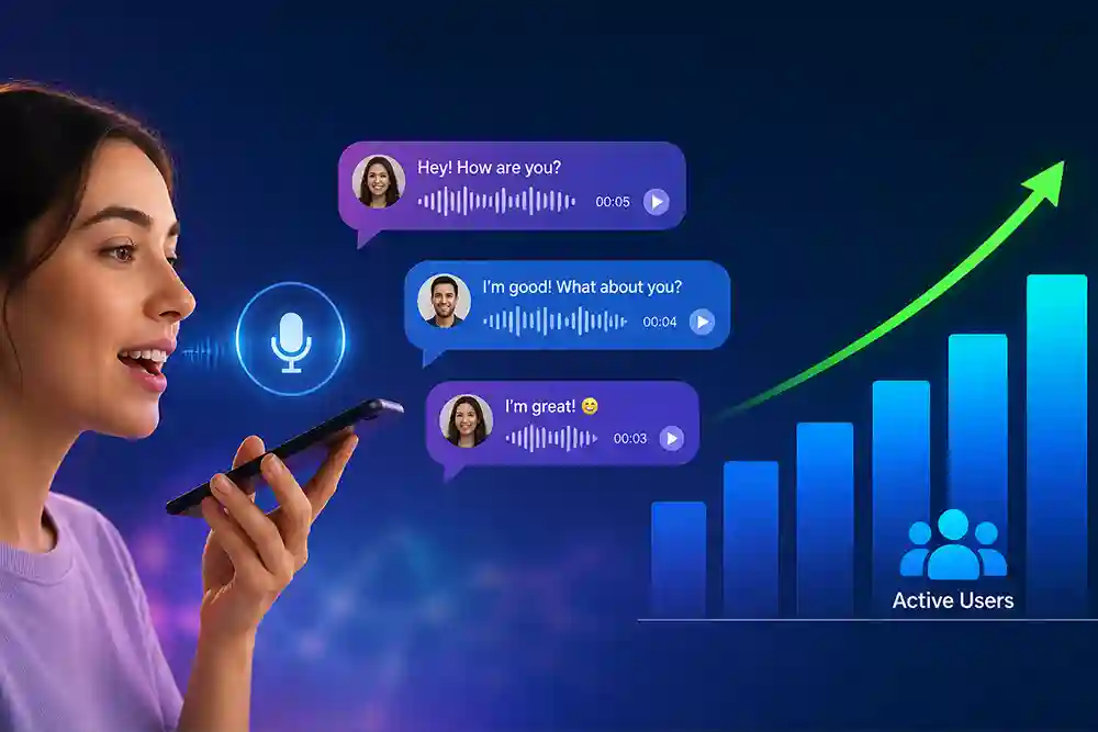 increasing number of active chat line users
