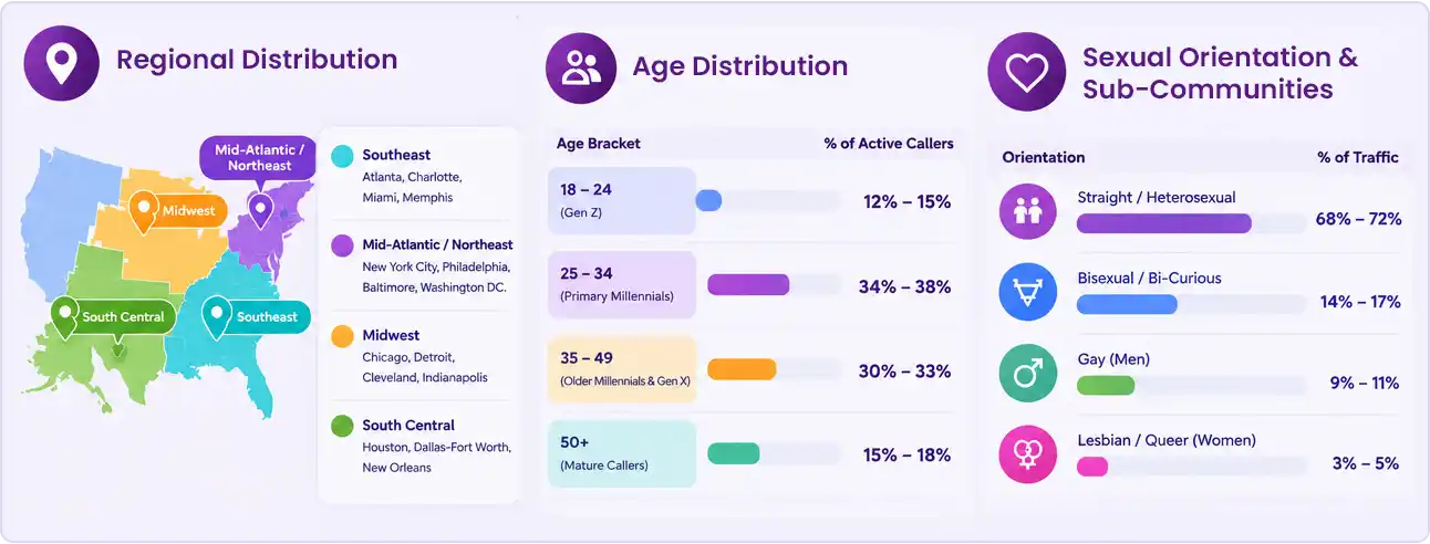 Demographic Black Chat Line Users